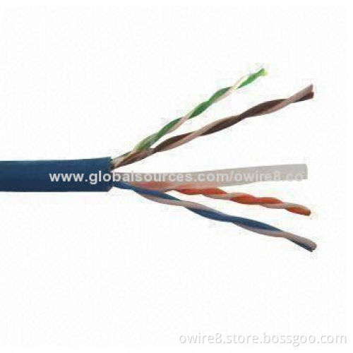 0.574mm Full Copper Cat6 Ethernet Cable, Pass Fluke Test, HDPE InsulationNew